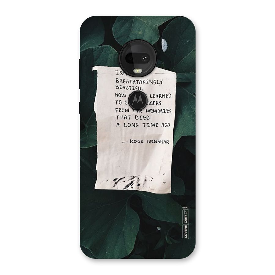 Memories Back Case for Moto G7
