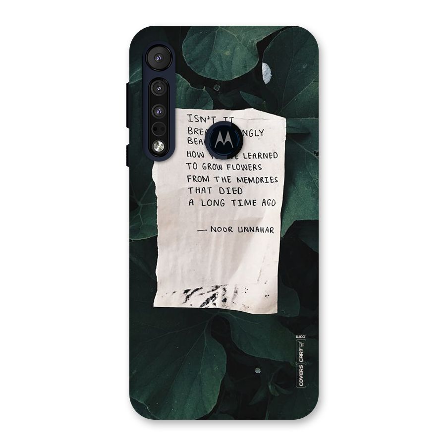 Memories Back Case for Motorola One Macro