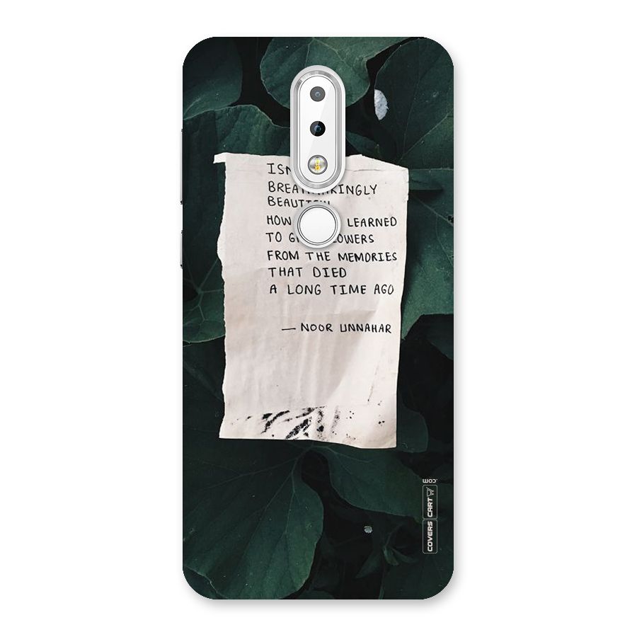 Memories Back Case for Nokia 6.1 Plus