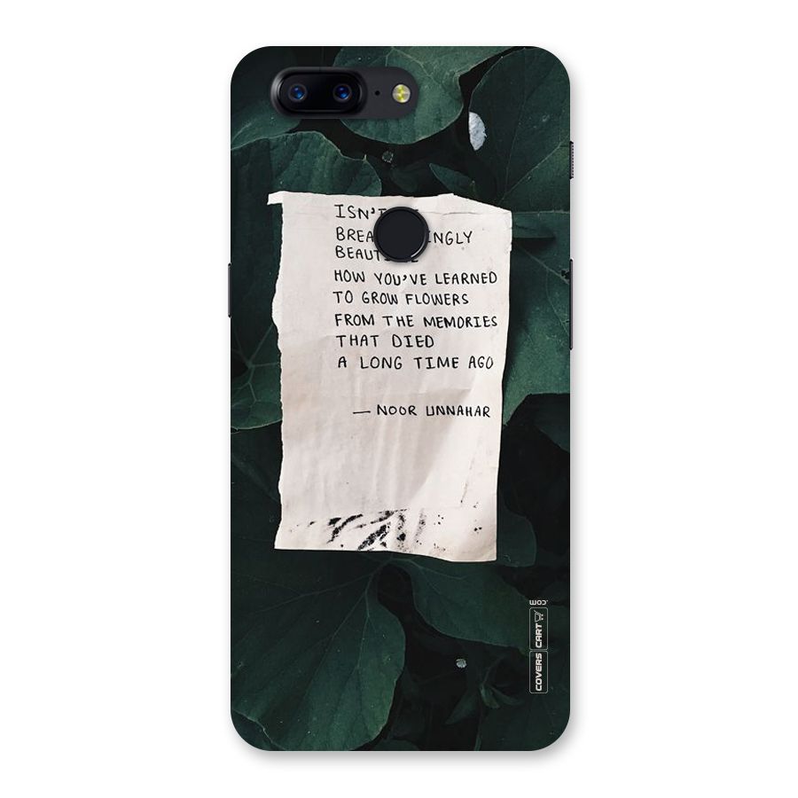 Memories Back Case for OnePlus 5T