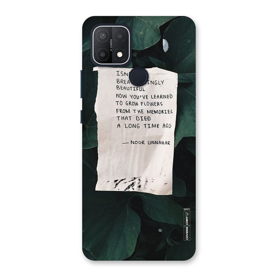 Memories Back Case for Oppo A15