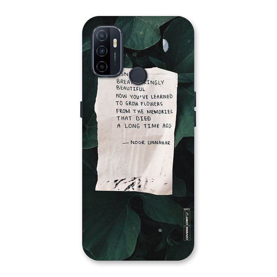 Memories Back Case for Oppo A32