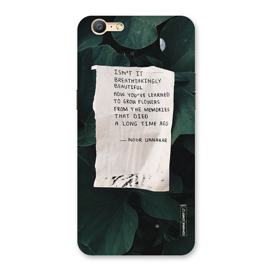 Memories Back Case for Oppo A39