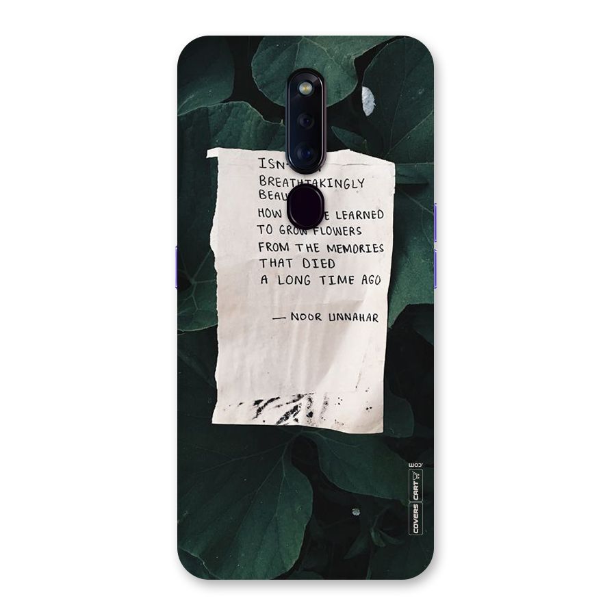 Memories Back Case for Oppo F11 Pro