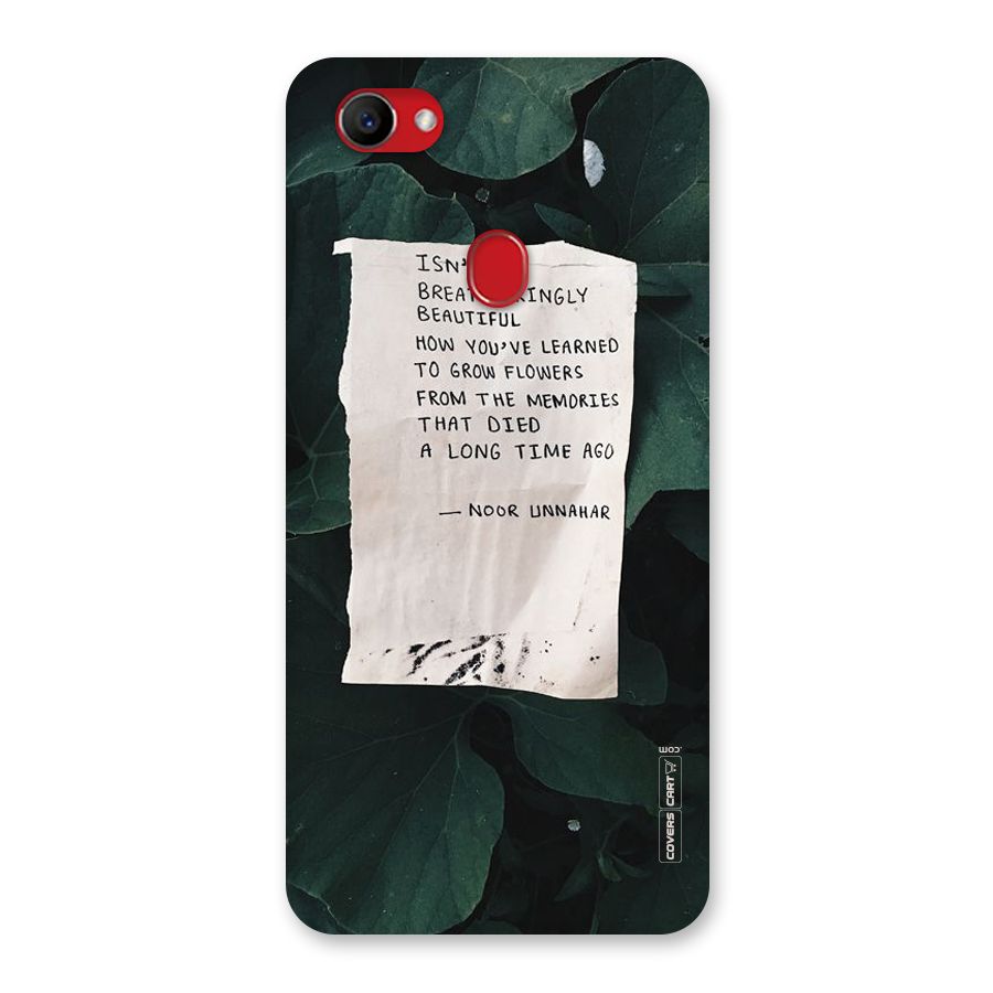 Memories Back Case for Oppo F7