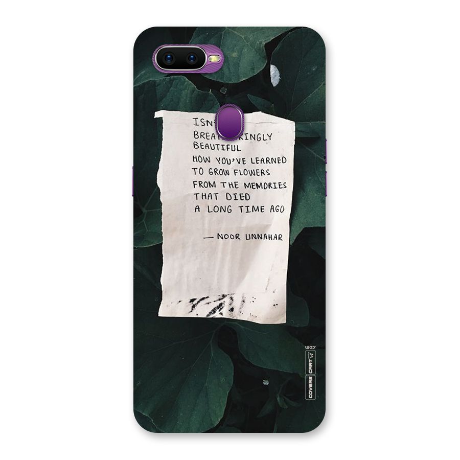 Memories Back Case for Oppo F9