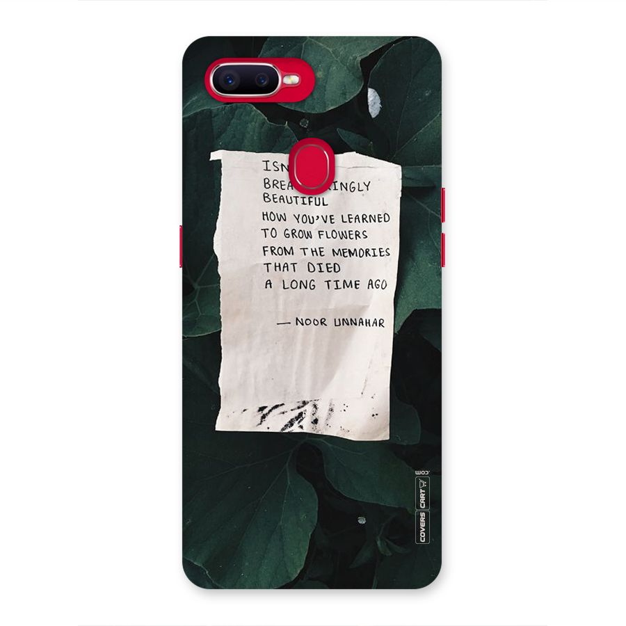 Memories Back Case for Oppo F9 Pro