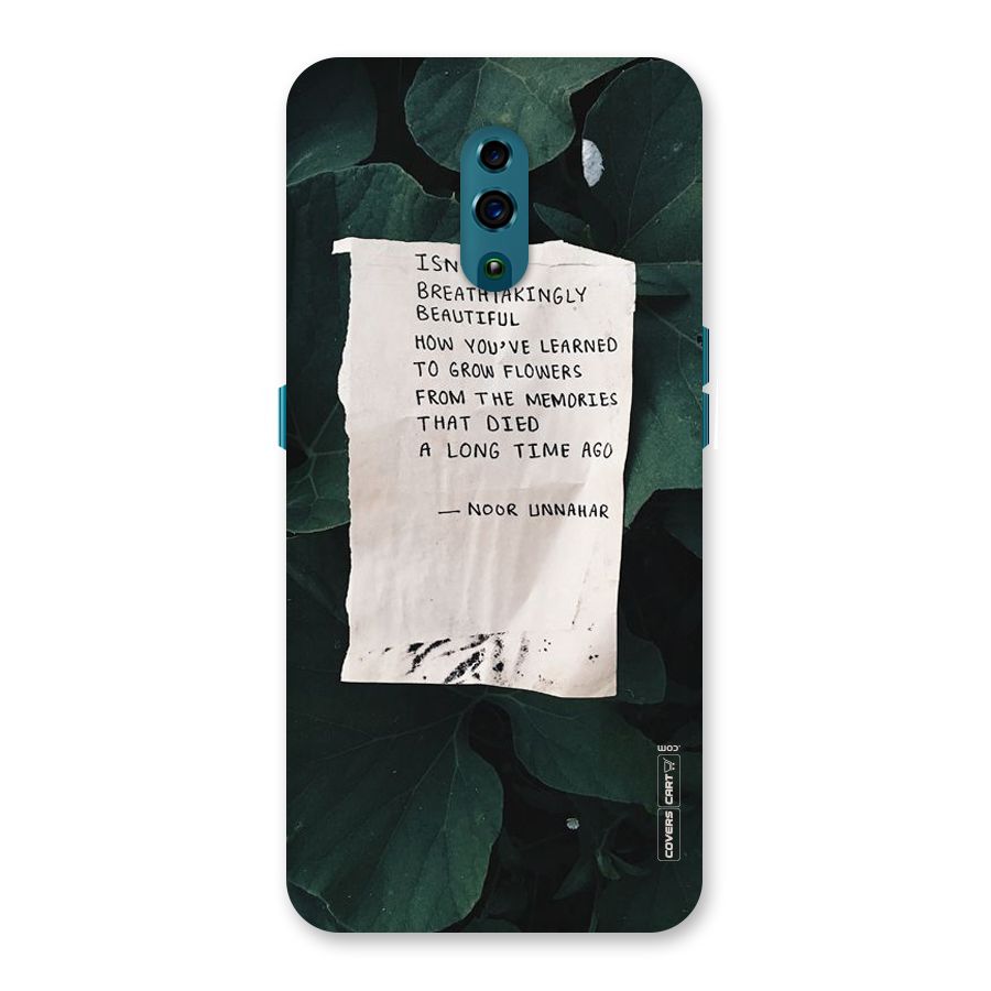 Memories Back Case for Oppo Reno