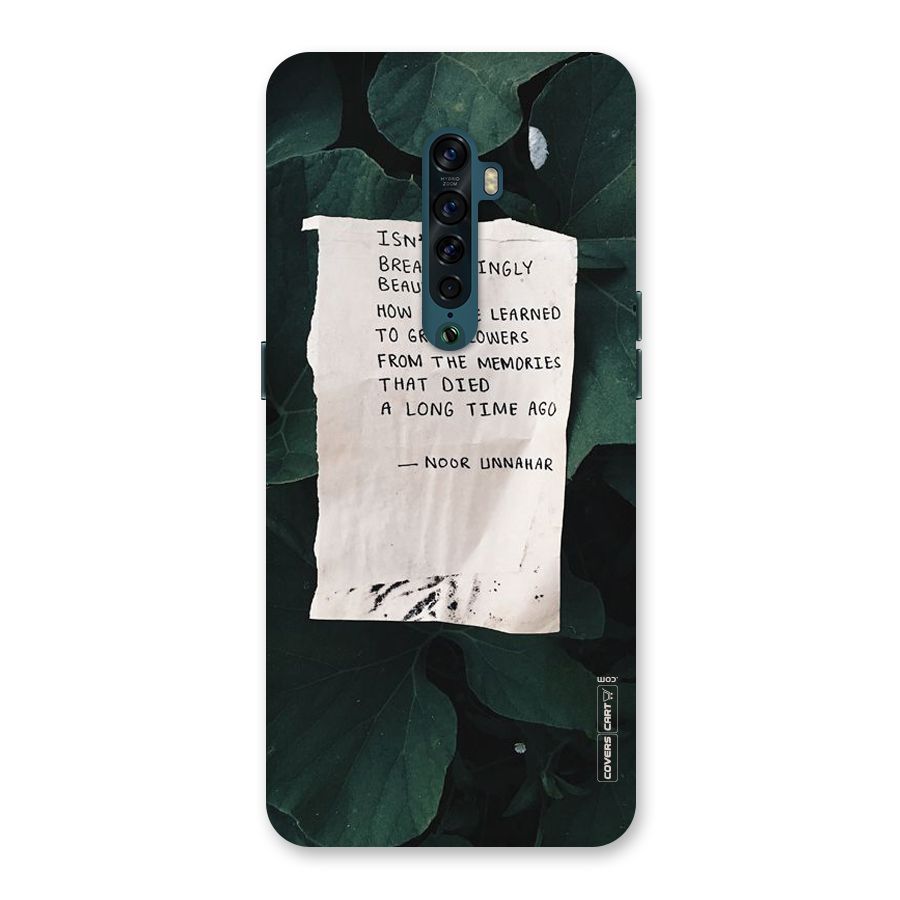 Memories Back Case for Oppo Reno2