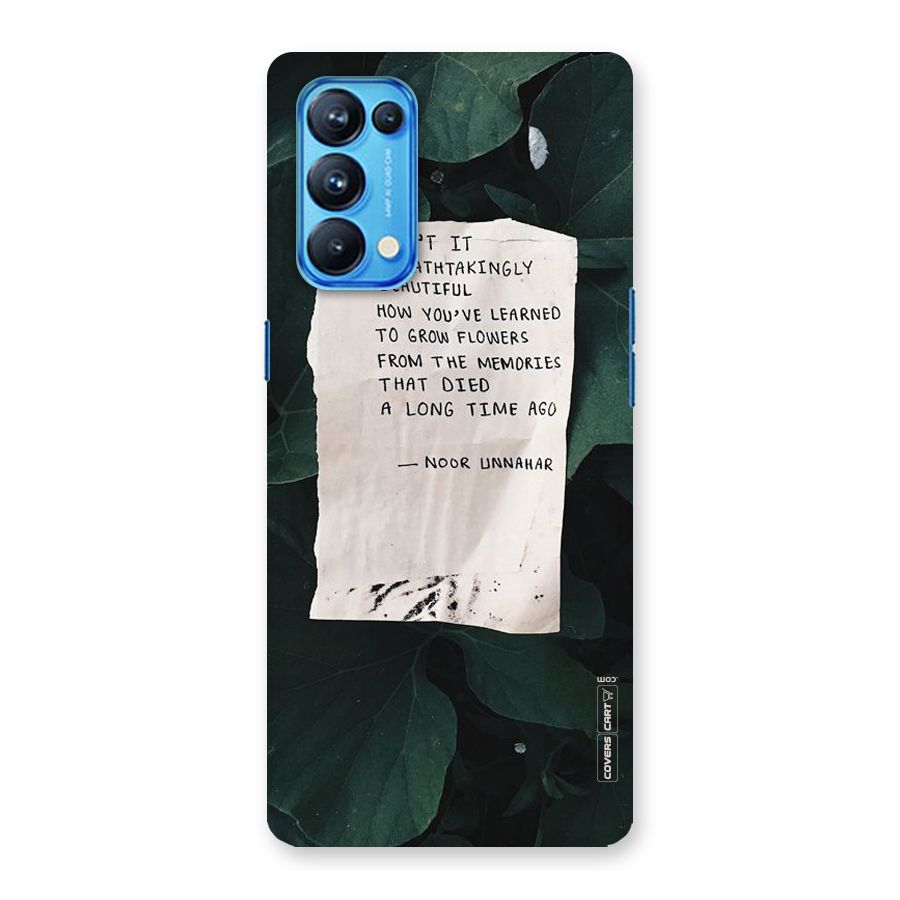 Memories Back Case for Oppo Reno5 Pro 5G