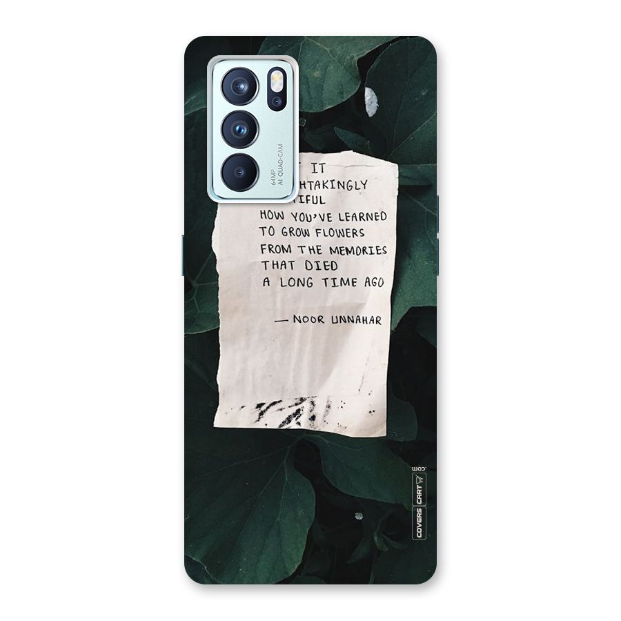 Memories Back Case for Oppo Reno6 Pro 5G