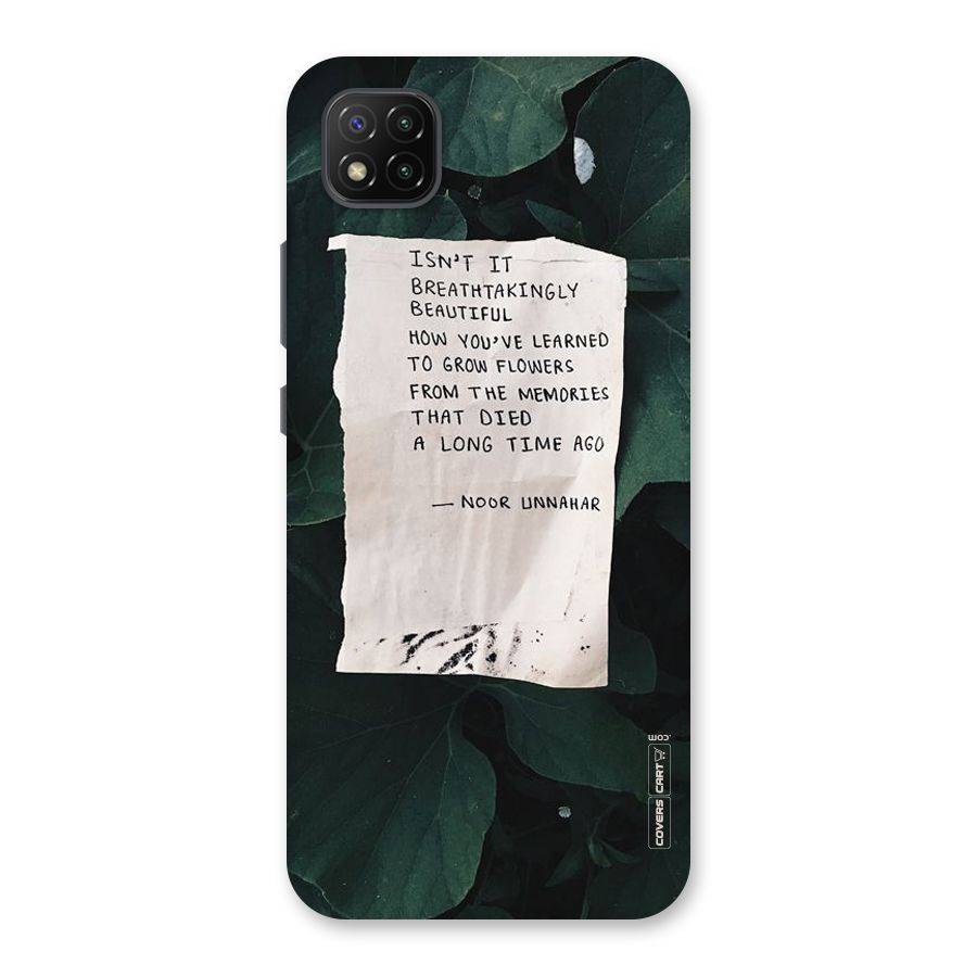 Memories Back Case for Poco C3