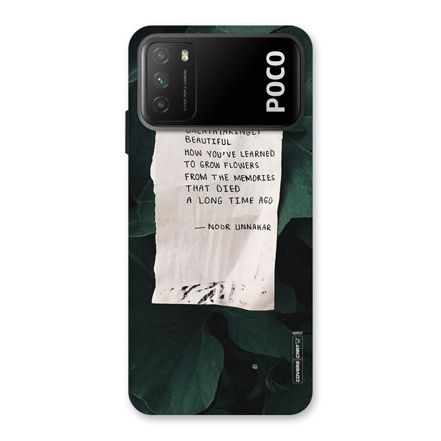 Memories Back Case for Poco M3