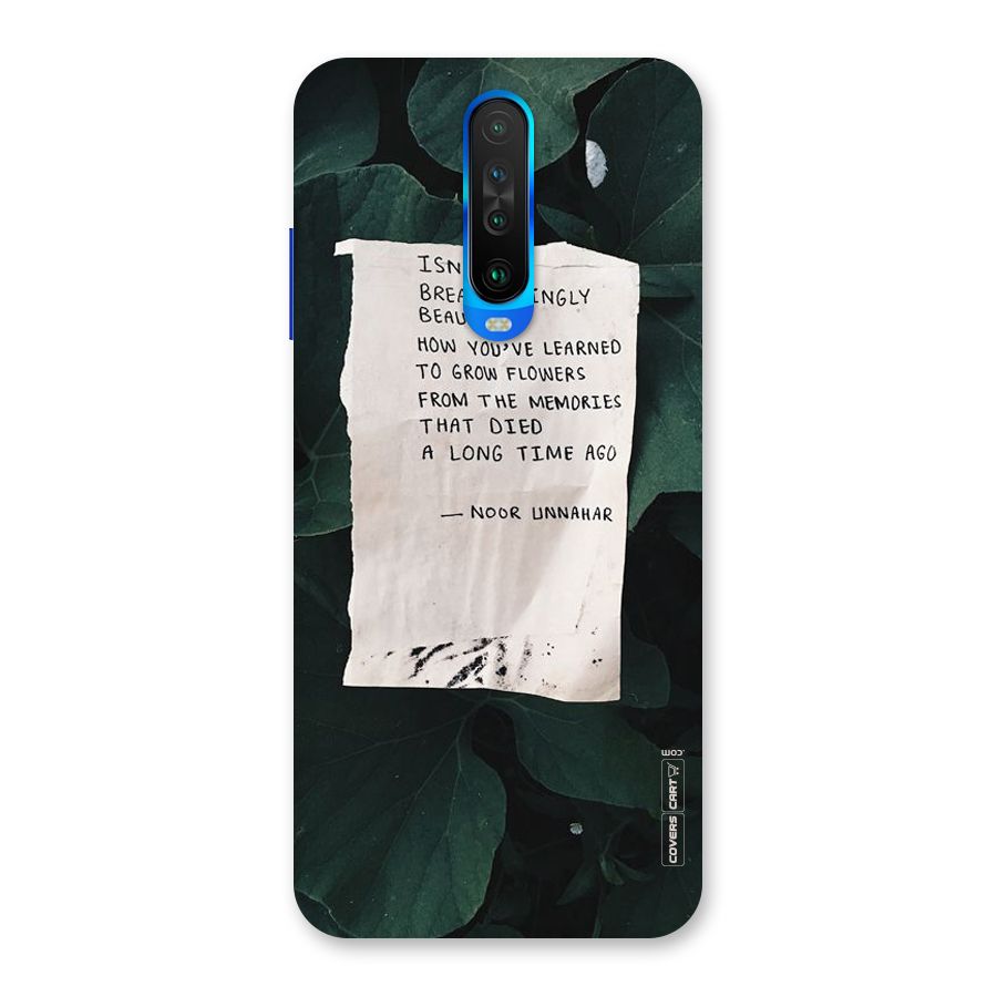 Memories Back Case for Poco X2