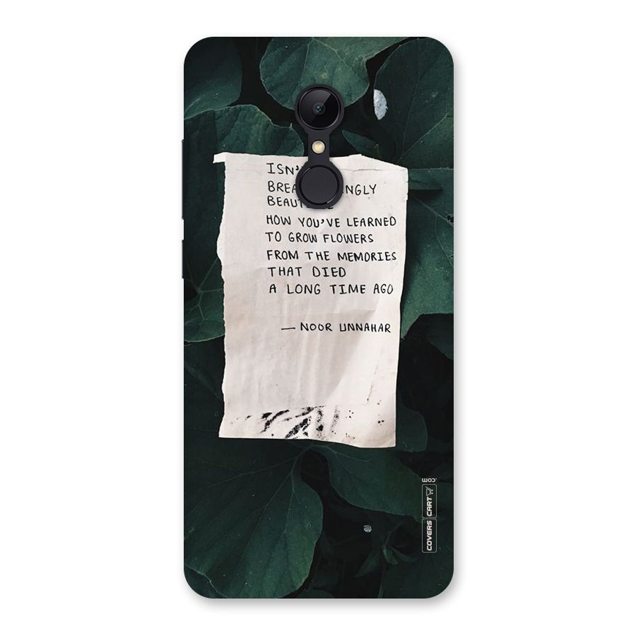 Memories Back Case for Redmi 5