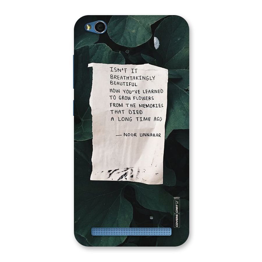 Memories Back Case for Redmi 5A