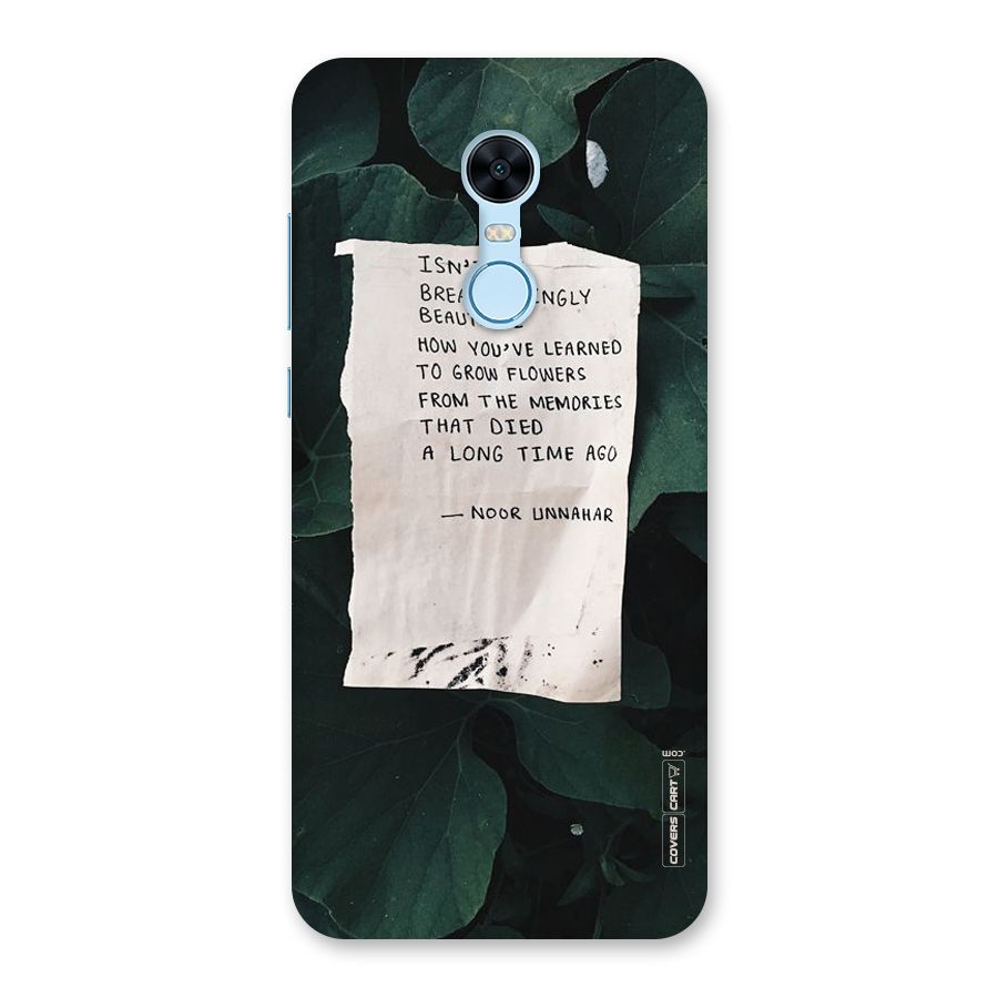 Memories Back Case for Redmi Note 5