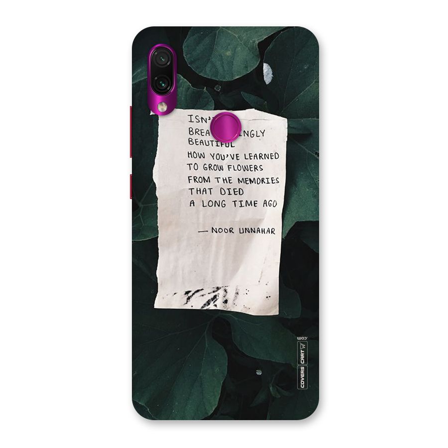Memories Back Case for Redmi Note 7 Pro