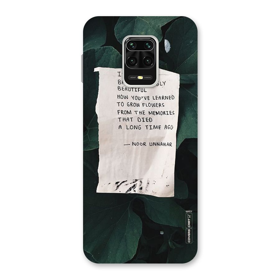 Memories Back Case for Redmi Note 9 Pro Max