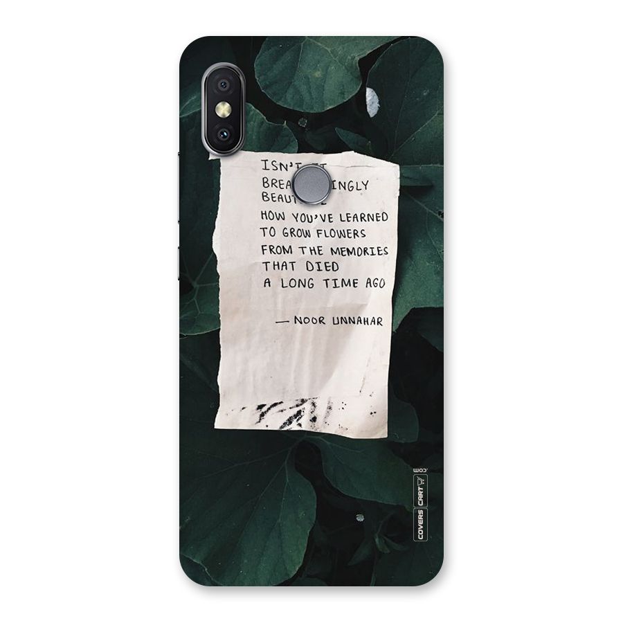 Memories Back Case for Redmi Y2