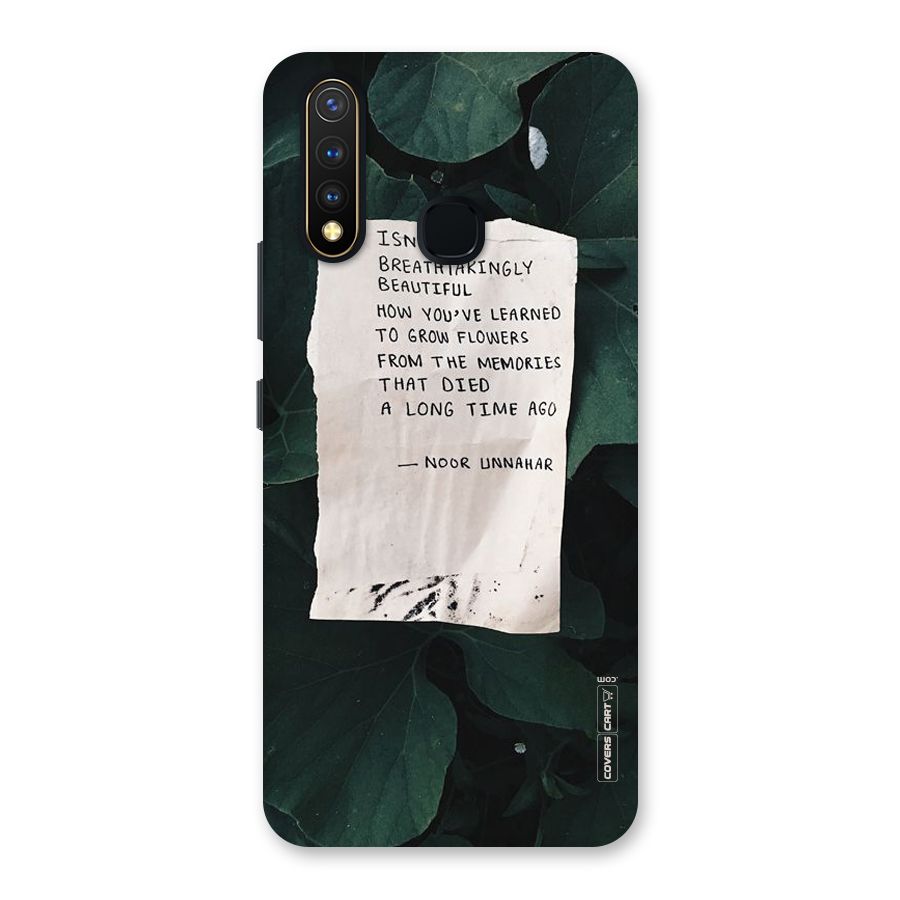 Memories Back Case for Vivo U20