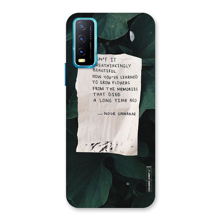 Memories Back Case for Vivo Y20G