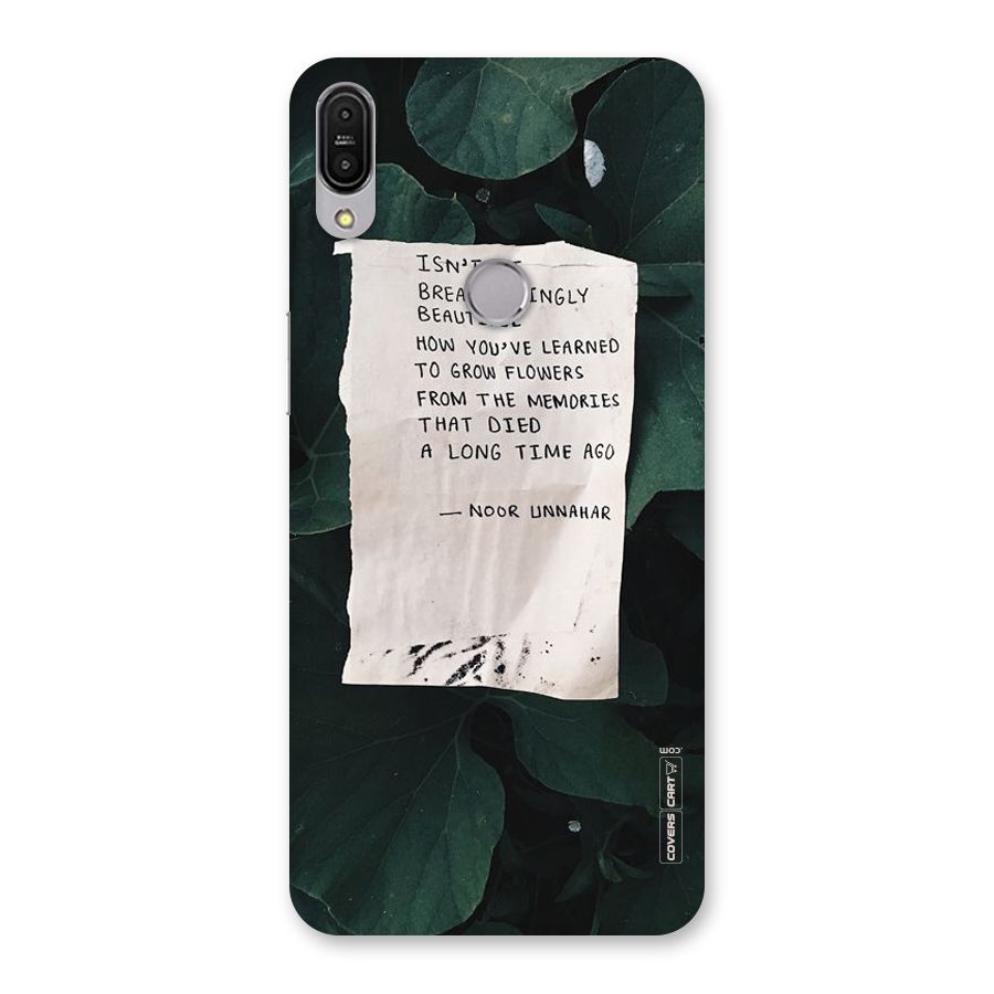 Memories Back Case for Zenfone Max Pro M1