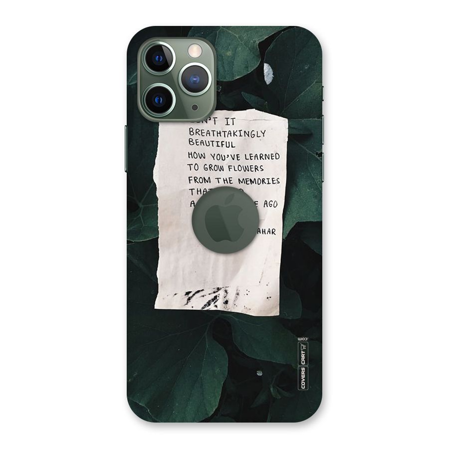 Memories Back Case for iPhone 11 Pro Logo  Cut