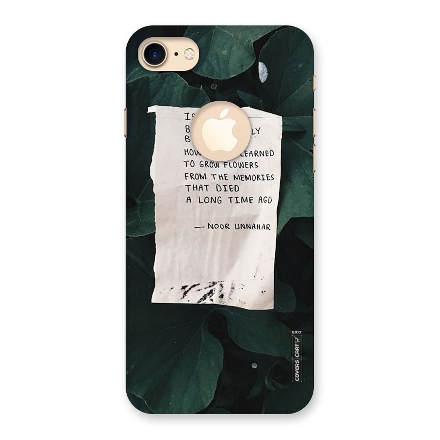 Memories Back Case for iPhone 7 Logo Cut