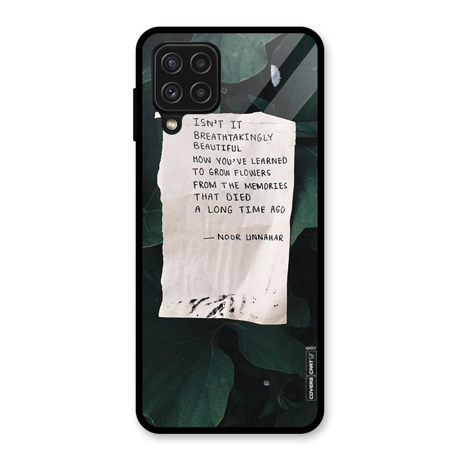 Memories Glass Back Case for Galaxy A22 4G