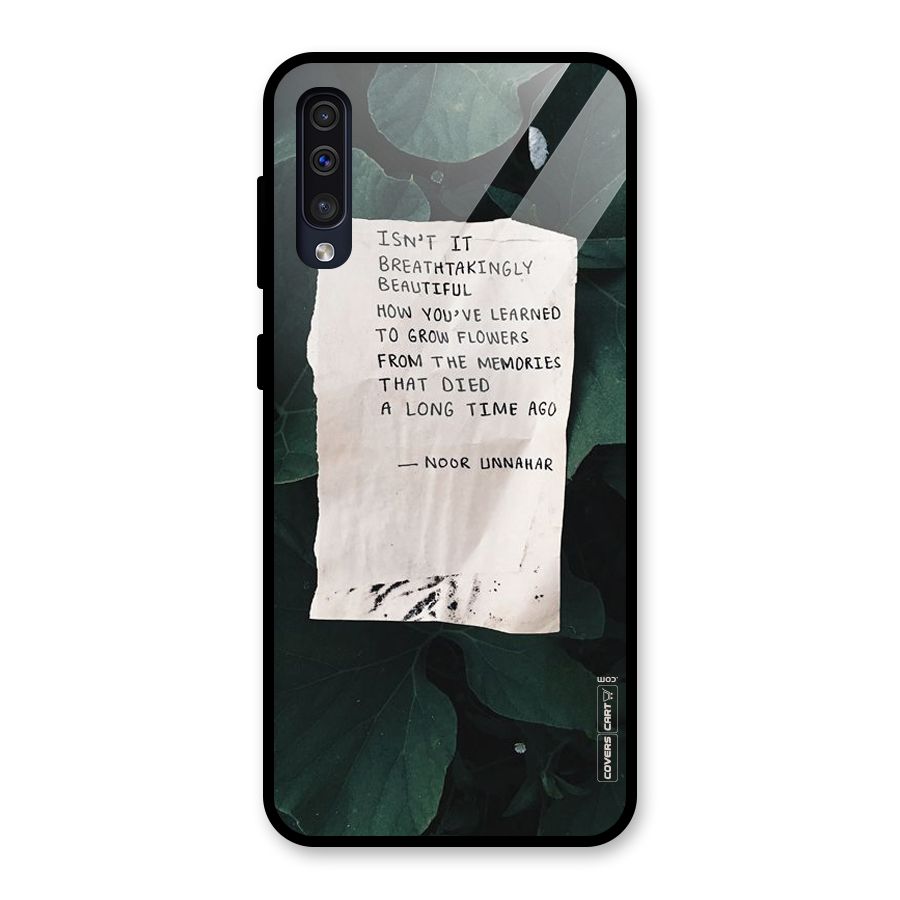 Memories Glass Back Case for Galaxy A30s