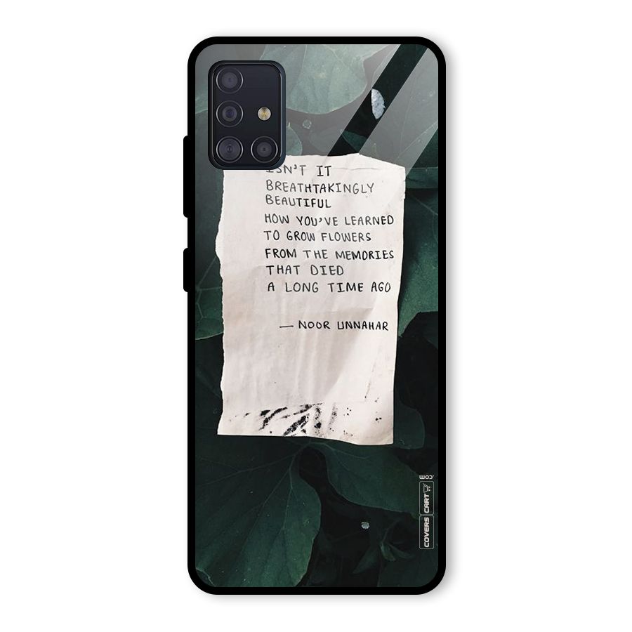 Memories Glass Back Case for Galaxy A51