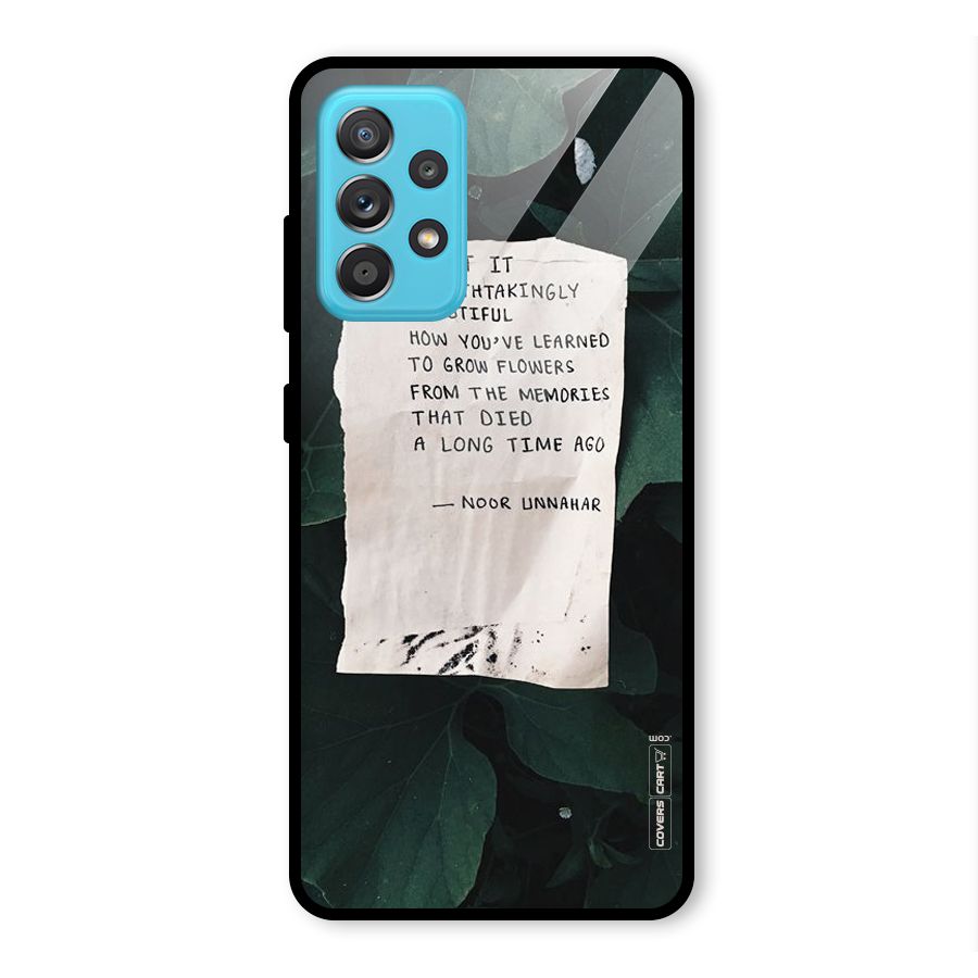 Memories Glass Back Case for Galaxy A52