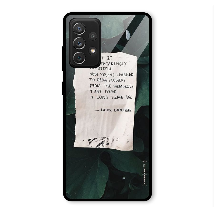 Memories Glass Back Case for Galaxy A72