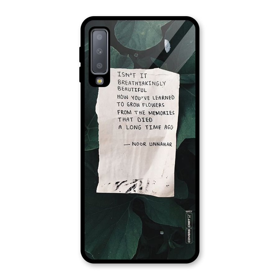 Memories Glass Back Case for Galaxy A7 (2018)