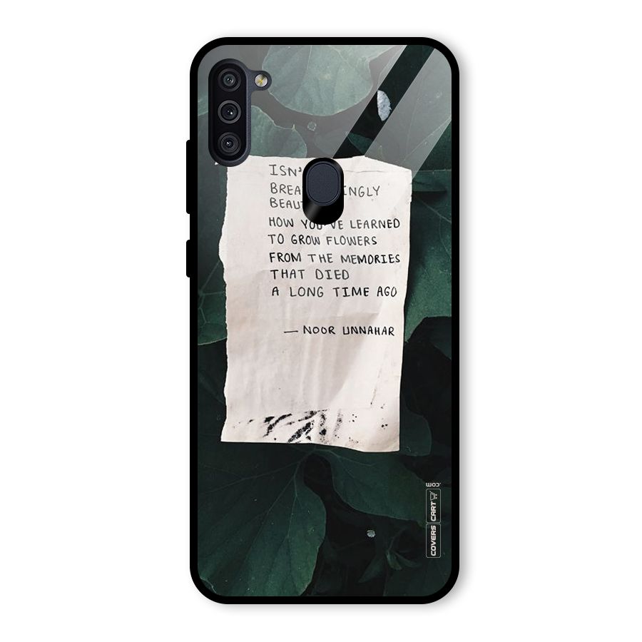 Memories Glass Back Case for Galaxy M11