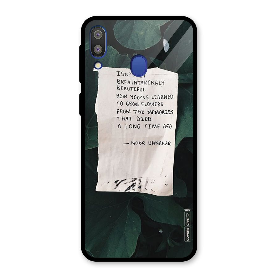 Memories Glass Back Case for Galaxy M20