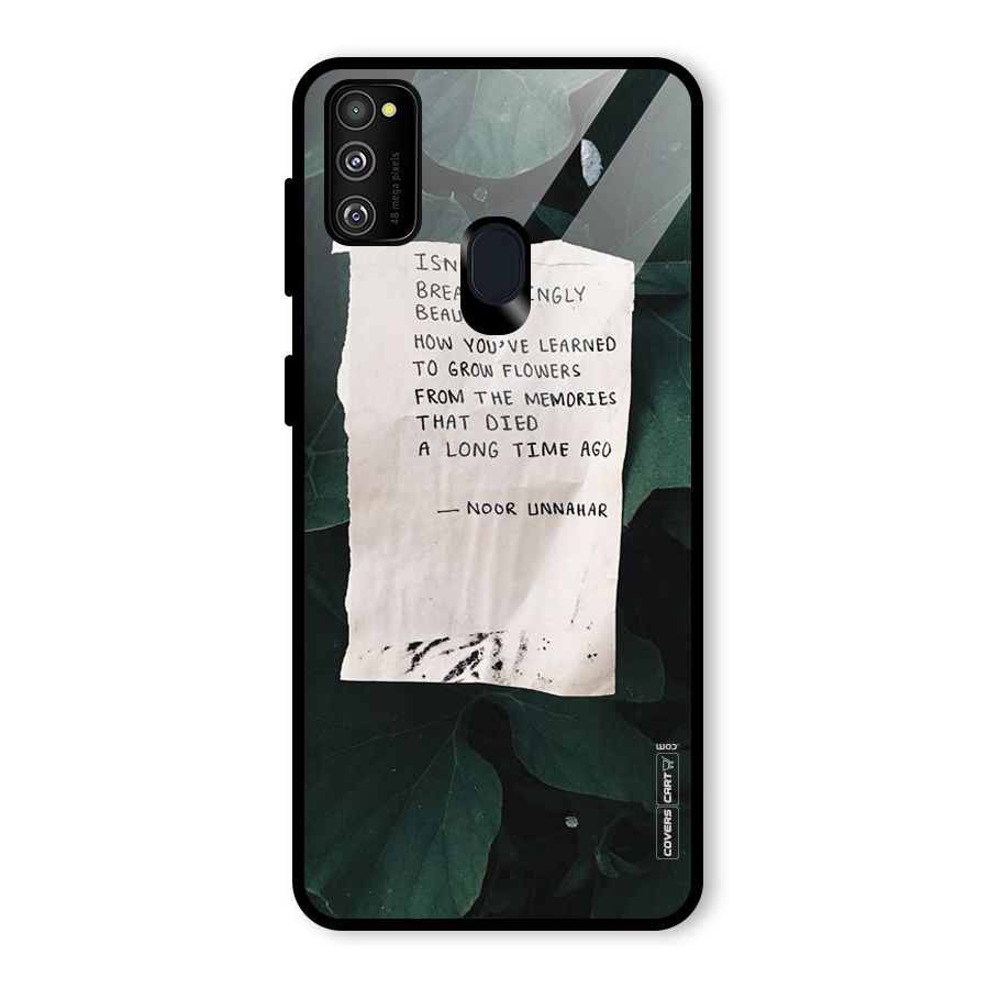 Memories Glass Back Case for Galaxy M30s