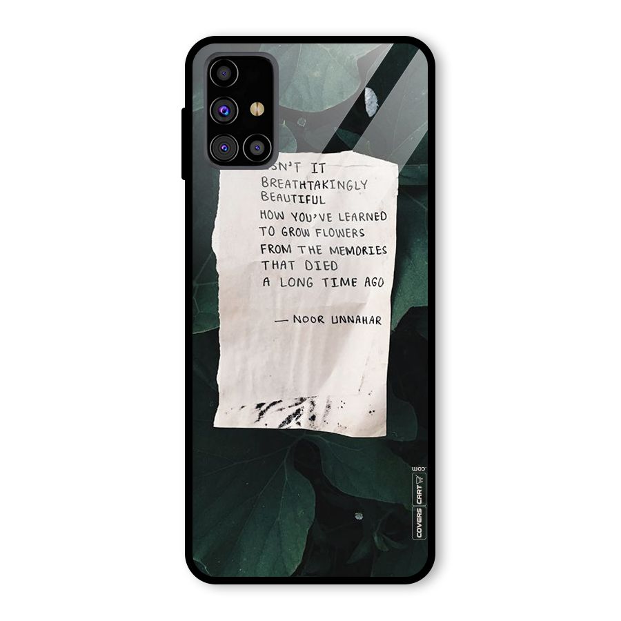 Memories Glass Back Case for Galaxy M31s