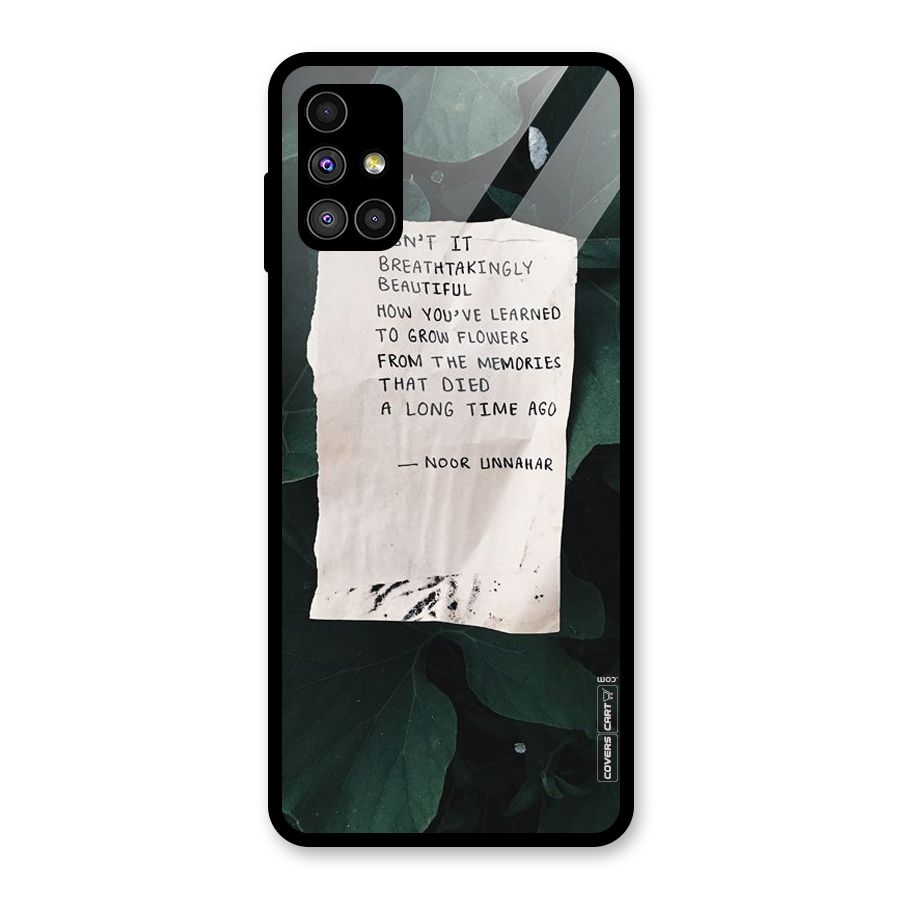 Memories Glass Back Case for Galaxy M51