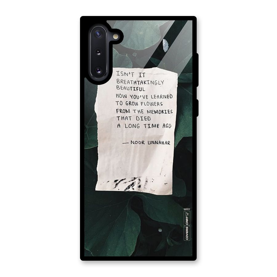 Memories Glass Back Case for Galaxy Note 10