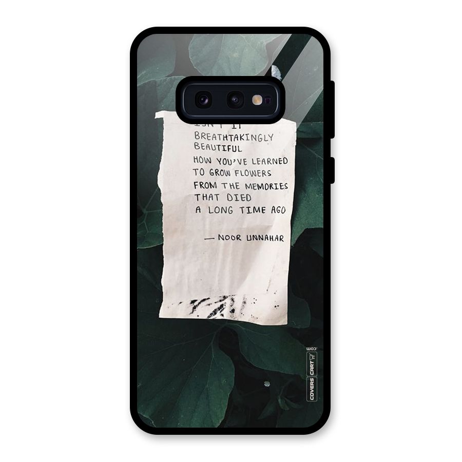 Memories Glass Back Case for Galaxy S10e