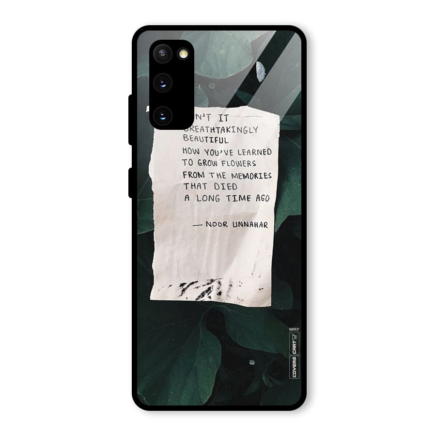 Memories Glass Back Case for Galaxy S20 FE 5G