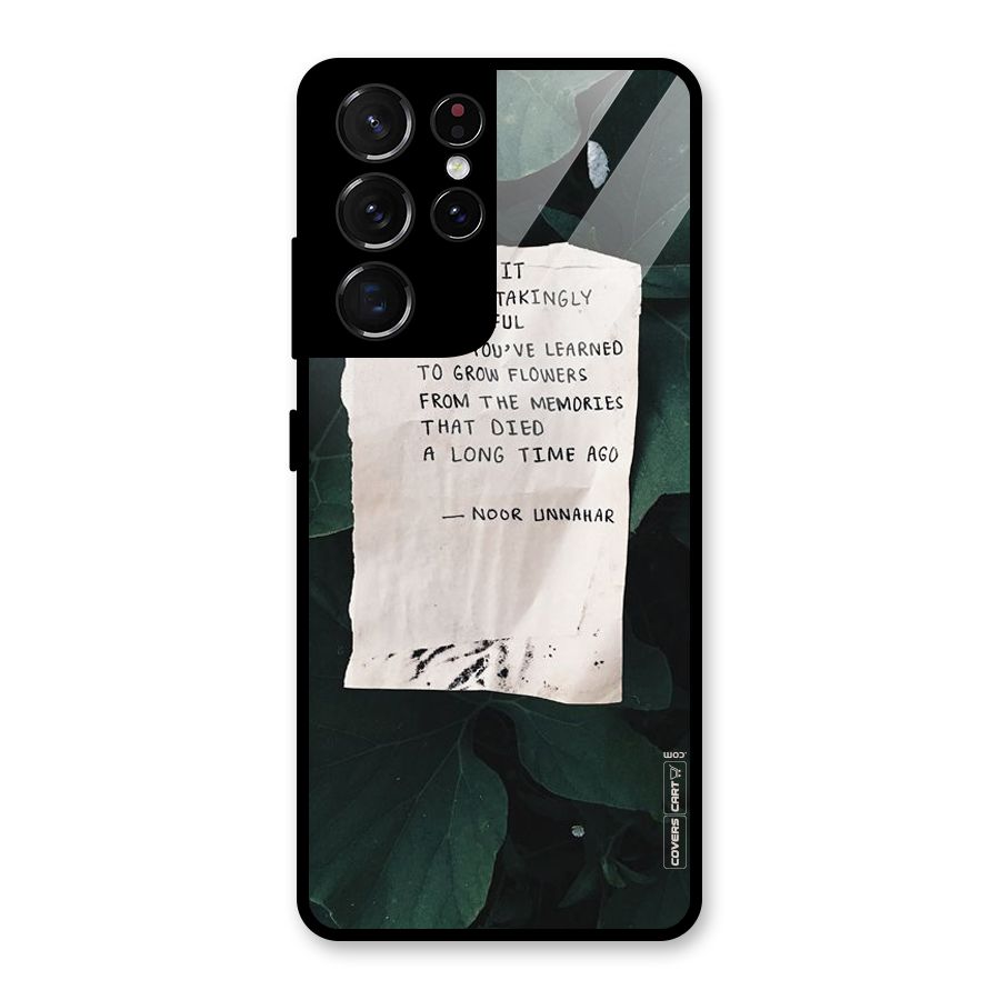 Memories Glass Back Case for Galaxy S21 Ultra 5G