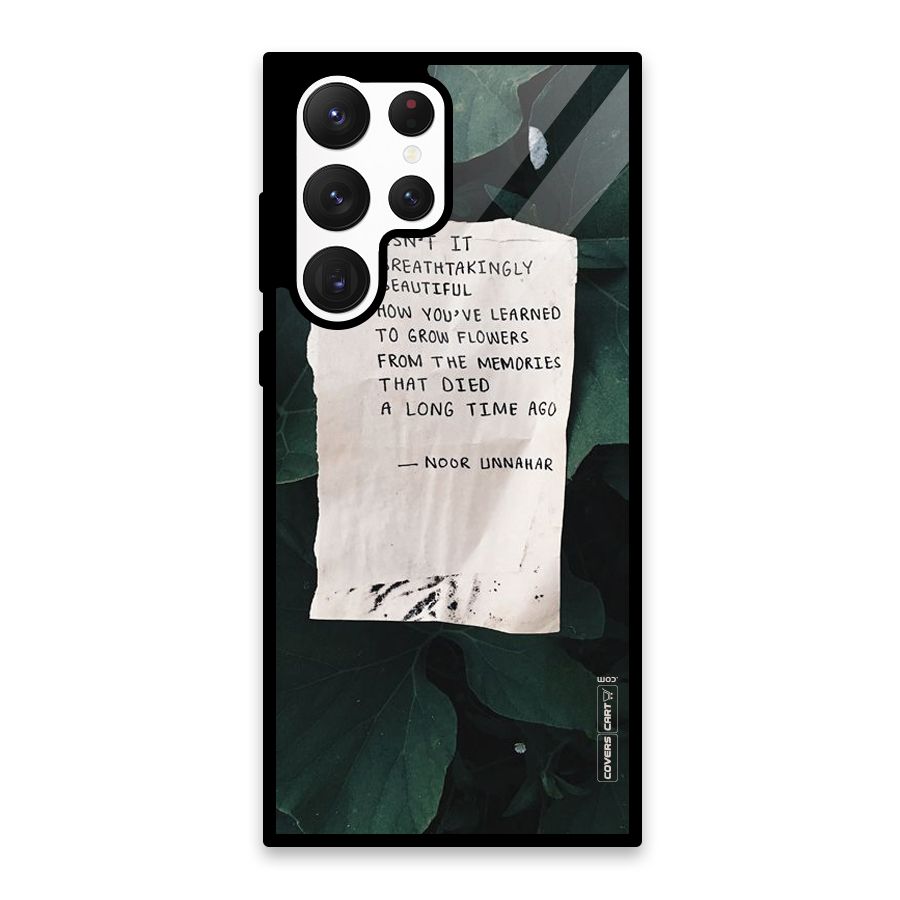 Memories Glass Back Case for Galaxy S22 Ultra 5G
