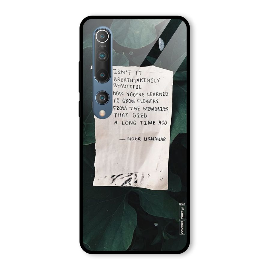 Memories Glass Back Case for Mi 10