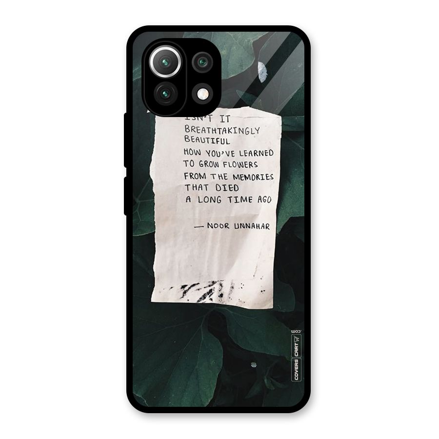 Memories Glass Back Case for Mi 11 Lite