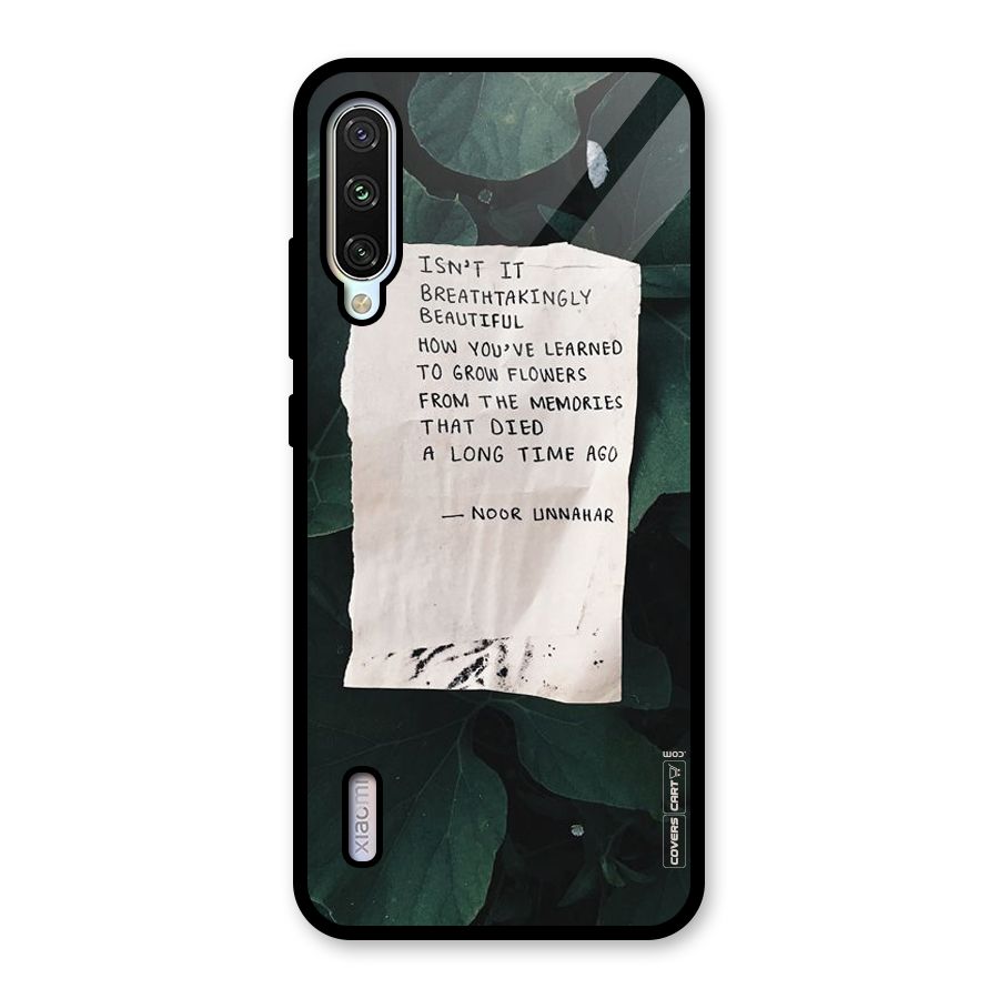 Memories Glass Back Case for Mi A3