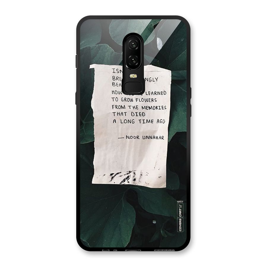 Memories Glass Back Case for OnePlus 6