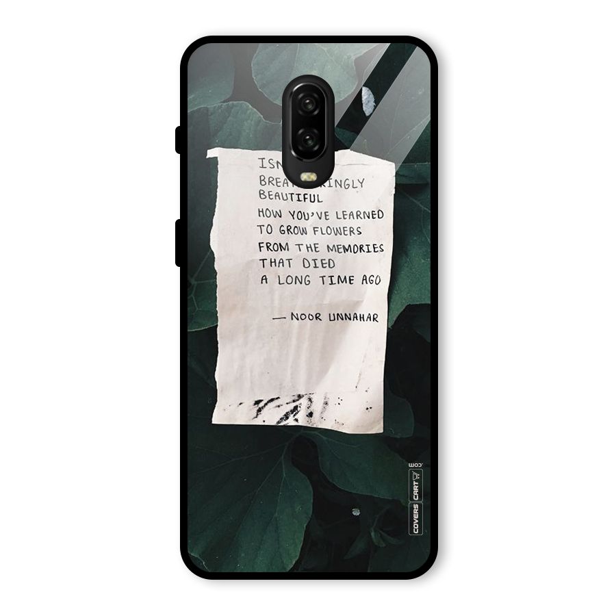 Memories Glass Back Case for OnePlus 6T